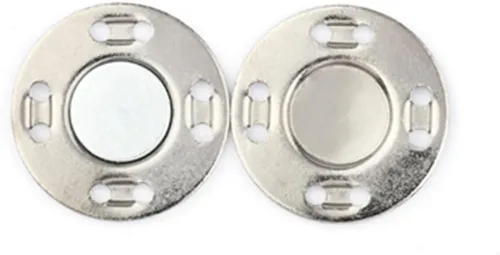 Miniatura 29 de Juego de 6 botones magnéticos, suministros de costura, hebilla magnética de metal, 3 pares de botones invisibles a presión para ropa, abrigo, Verde
