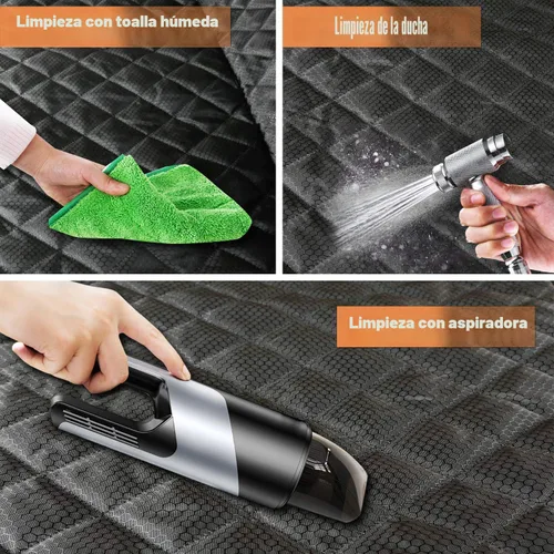 Miniatura 8 de PETICON Funda impermeable para asiento delantero de automóvil, paquete de 2 unidades, funda de asiento de automóvil para perro de protección Negro