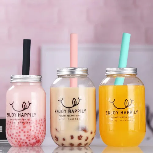 Miniatura 7 de ALINK Pajitas Boba de silicona reutilizables, pajitas extragrandes para batidos de té de burbujas para reventar perlas de tapioca, paquete de 4