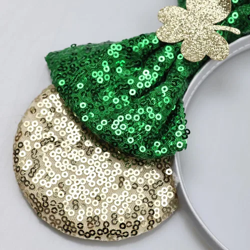 Miniatura 15 de Diadema negra con orejas de ratón de lentejuelas con lazo de ala de poliuretano, lazo de pelo de murciélago de Halloween, decoración de fiesta