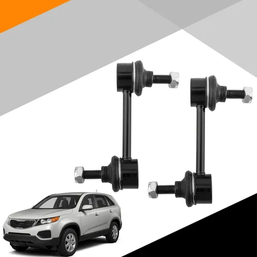 Miniatura 6 de 2 piezas eslabones de barra estabilizadora delantera compatibles con Dodge Ram 1500 4WD 06-10, Ram 1500 4WD 11-17 K80894 5170290AB 5170290AC