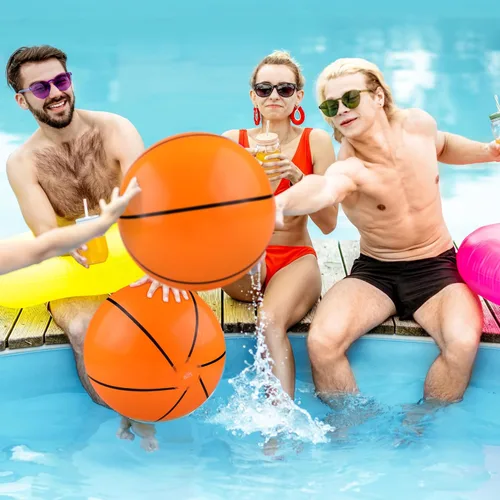 Miniatura 7 de durony 12 piezas de pelotas de baloncesto de playa de 11 pulgadas, pelotas de baloncesto inflables que rebotan, pelotas deportivas, juguetes que