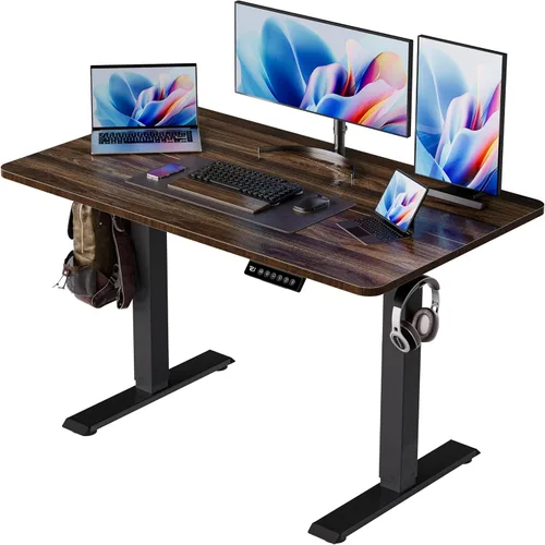Miniatura 21 de BIZUM - Escritorio de pie eléctrico de 40x24 pulgadas con ajuste de altura y configuraciones de memoria, escritorio ergonómico para sentarse o estar