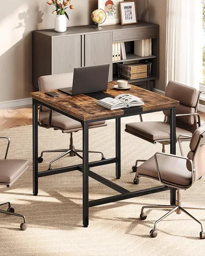 Miniatura 6 de CHOEZON Mesa de comedor cuadrada para cocina, mesa de comedor de 29.5 pulgadas, mesas de comedor pequeñas, escritorio de escritura, mesas de café