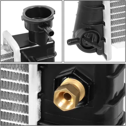 Miniatura 4 de DNA Motoring OEM-RA-1690 Radiador de aluminio de estilo de fábrica compatible con 88-99 C/K1500 4.3 5.0 5.7L AT, 28-1/4 pulgadas de ancho x 17-1/4