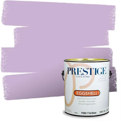 Miniatura 44 de PRESTIGE Pinturas de pintura interior e imprimación en uno, 1 galón, plano, combinación comparable de Sherwin Williams* Kimono Violet*