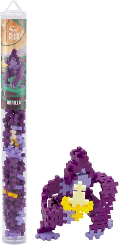 Miniatura 12 de Plus Plus Juego de bloques de construcción de figuras de animales 3D, 70 piezas de rompecabezas entrelazadas, divertidos juguetes de tallo