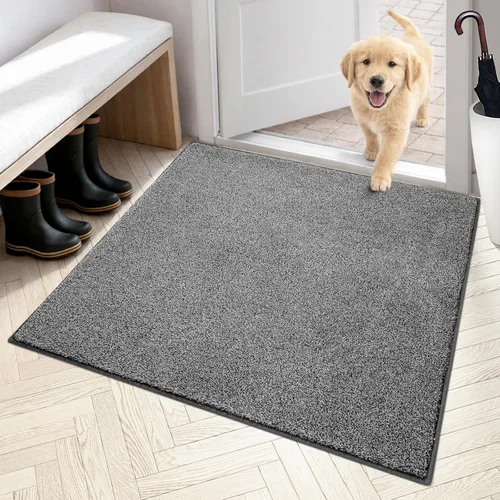 Miniatura 47 de PURRUGS Alfombra de área de fácil cuidado de 4 x 6 pies, antideslizante, lavable a máquina, tapete para puerta de perro, resistente a las manchas