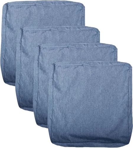 Miniatura 18 de Fundas para cojines de asiento de patio, fundas deslizantes lavables de repuesto, funda impermeable para cojines de silla de muebles al aire libre