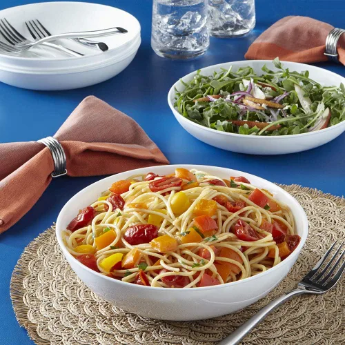 Miniatura 7 de Corelle Vitrelle - Juego de vajilla de 18 piezas para 6, triple capa de vidrio y resistente a astillas, 4 piezas, servicio para 4 personas, cuencos