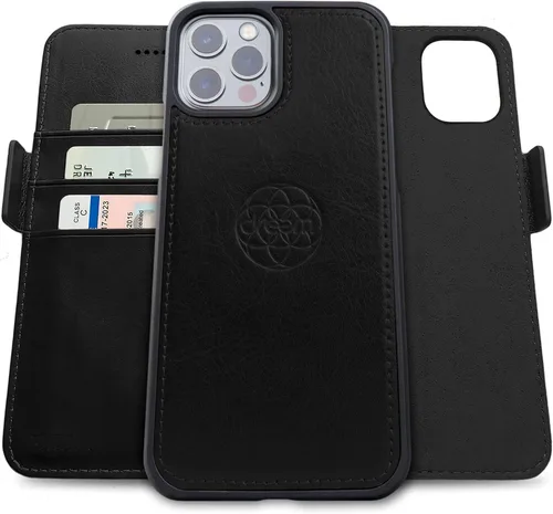 Dreem - Funda y cartera Fibonacci 2 en 1 para iPhone Negro