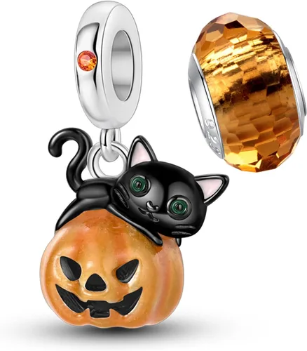 Miniatura 36 de LNQOBU Happy Life - Colgante para pulseras de abalorios, plata de ley 925 para mujer (con un espaciador de cuentas)