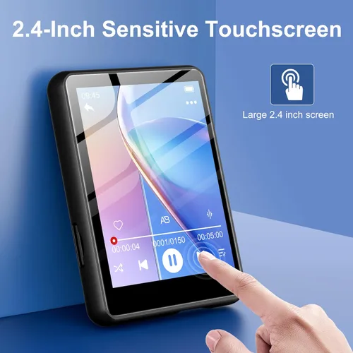 Miniatura 7 de SWOFY Reproductor MP3 de 128 GB con Bluetooth 5.4, reproductor de música M4 con pantalla táctil de 2.4 pulgadas, sonido HiFi portátil sin pérdidas