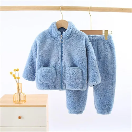 Miniatura 3 de TBUIALL Conjunto de 2 piezas de camiseta de manga larga para niña, traje de algodón suave, cuello redondo, manga larga, trajes de bebé