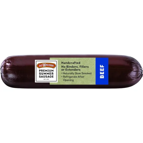 Old Wisconsin Premium Salchicha de Verano, Carne 100% Natural, Charcutería, Lista para Comer, Alta en Proteínas, Baja en Carbohidratos, Keto, Sin
