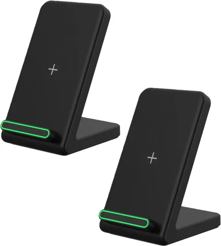 Miniatura 7 de Cargador inalámbrico rápido, soporte de carga inalámbrico de 15 W compatible con Samsung Galaxy S24/S23/S22/S21/S20, para iPhone negro_02