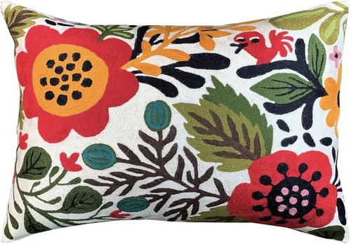 Miniatura 24 de Funda de almohada lumbar Klimt Pájaros verdes Árbol de la vida Floral moderno Almohadas para exteriores Cojín de silla de mediados