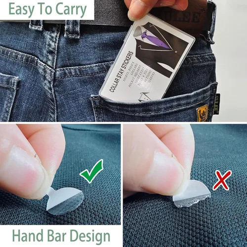 Miniatura 4 de Collar se mantiene para camisas y polos. truco de moda para collar de plástico Mantenga 24 horas, cuello de camisa de polo fijo (120 puntos)