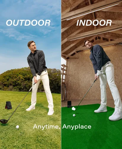 Miniatura 5 de SC4 PRO Golf Launch Monitor & 3D Driving Range Simulator Indoor and Outdoor Use Portable Golf Swing Analyzer Home Tracker with Built-in Screen