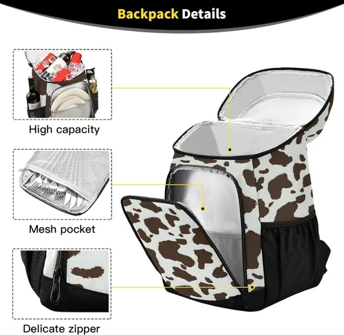 Miniatura 3 de Cooler Backpack Insulated Waterproof Leak Proof Beach Cooler Bag Lightweight Lunch Picnic Camping Backpack Cooler for Men and Women Multi02