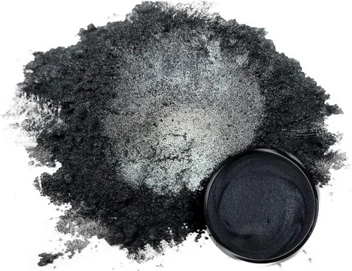 Miniatura 2 de Eye Candy Pigments Premium - Polvo de mica negra Yoru Black (0.88 oz), para epoxi, resina, jabón, pintura, carpintería, vertido acrílico, bombas