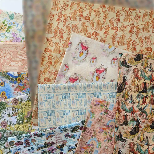 Miniatura 8 de BAWHO Mooie Pure Katoenen Stof Uniek Met Vleugels Fairy Fish Cartoon Boy Rijdt Op EEN Paard Dat Door De Wolken Patroondoek Loopt Voor Ambachten