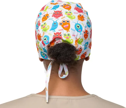 Miniatura 26 de Print Scrub Caps - Sombrero perfecto para enfermeras, médicos y EMTs..