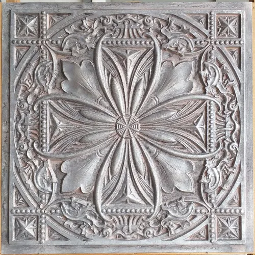 Miniatura 26 de from Plain to Beautiful in Hours DCT10at-24x24 Milan - Azulejo de techo de PVC de 2' x 2' para pegar o colocar (Caja / 4 pies cuadrados), Taupe
