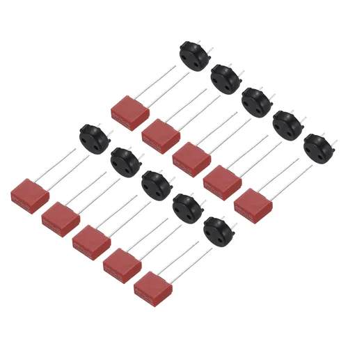 Miniatura 17 de uxcell Juego de 10 piezas de micro fusible cuadrado en miniatura con soporte de fusible para piezas electrónicas PCB LCD reparación, T-1A 1A 250V