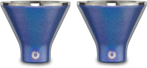 Miniatura 21 de SNOWFOX Juego de 2 vasos de Martini de acero inoxidable con aislamiento al vacío de alta calidad, Martinis Stay Icy Cold, copas de cóctel sin tallo