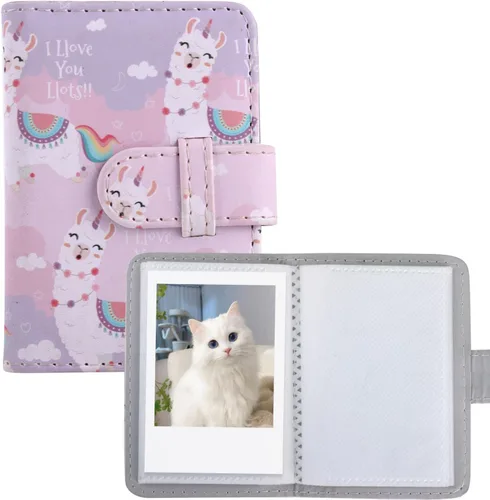 Mini álbum de fotos de 28 bolsillos para mini película, foto de 2x3, tarjeta de fotos Kpop, álbumes cartera libro para Mini 12 11 40 7+ EVO 90 Alpaca