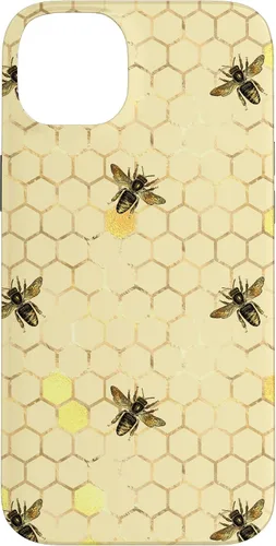 Miniatura 14 de Funda con estampado floral de abeja para iPhone 16 color amarillo miel