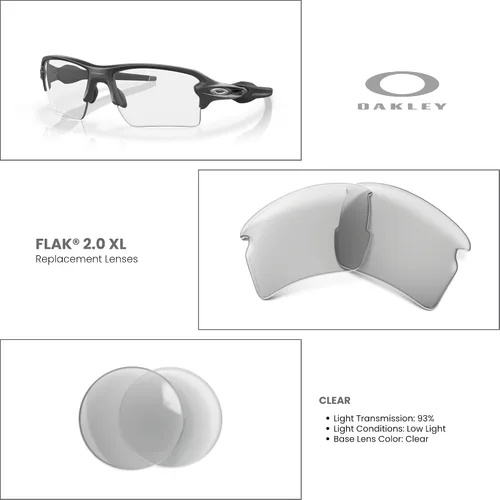 Miniatura 3 de Oakley Authentic Flak 2.0 XL OO9188 REPLACEMENT Lenses+ Bundle Microfiber Pouch -FRAMES NOT INCLUDED