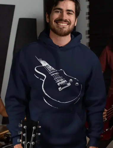 Miniatura 4 de Sudaderas con capucha de guitarra para hombre, regalos novedosos para músicos, suéteres de guitarrista