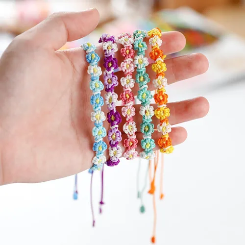 Miniatura 5 de Cordón de nailon para cuentas de 164.0 ft x 0.031 in, hilo de raso satinado de nailon trenzado para manualidades de macramé Mezcla de amarillo 1