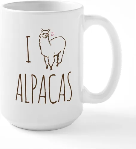 Miniatura 26 de CafePress Alpaca For Christmas Large Mug 15 oz (444 ml) Ceramic Coffee Mug