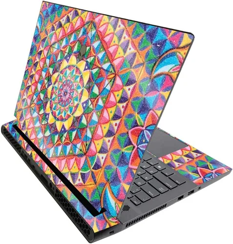 Miniatura 264 de MightySkins - Skin brillante con purpurina para Alienware M17 R3 (2020) y M17 R4 (2021) - Diversión de los años 90 Acabado duradero con purpurina