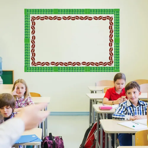 Miniatura 6 de Bordes de tablón de anuncios de fútbol de 70 pies, tiras cortadas con troquel para maestros de preescolar, aula, oficina, fiesta, hogar, escuela