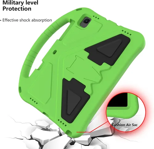 Miniatura 6 de Funda para niños para Xiaomi Pad 5 de 11 pulgadas 2021, ligera, a prueba de golpes, con soporte de mango convertible y correa para el hombro, funda