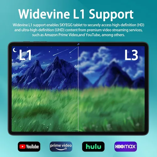 Miniatura 5 de 2025 Tableta Android 15 de 10.1 Pulgadas con Teclado y Ratón, Tabletas de Ocho Núcleos con Expansión de 22GB+128GB+1TB, Batería Grande de 8000mAh