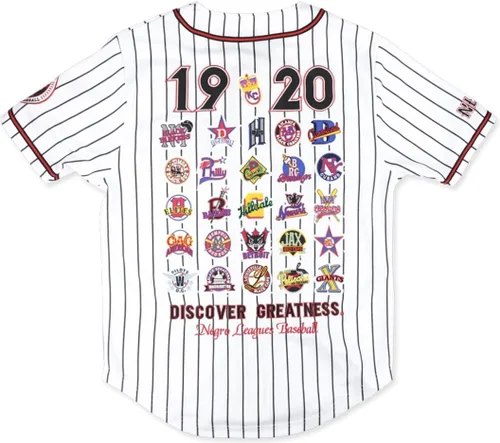 Miniatura 2 de Big Boy Negro Leagues S8 Conmemorativo Mens Baseball Jersey [Blanco] - ID#63332-170-208-0-0