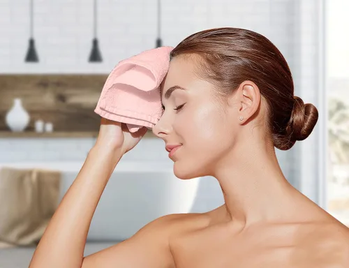 Miniatura 2 de Avalon Towels Wash Cloths for Showering 24 Pack Face Towels 100% Cotton Baby Pink Washcloths 12x12 Wash Rags, Facial Towel, Fingertip Towel,Bath Rags