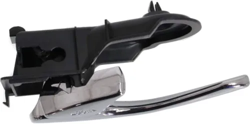 Miniatura 3 de KarParts360 Para Mazda Tribute 2001-2006 Manija de puerta interior delantera o trasera, lado del conductor cromada con botón de bloqueo de puerta