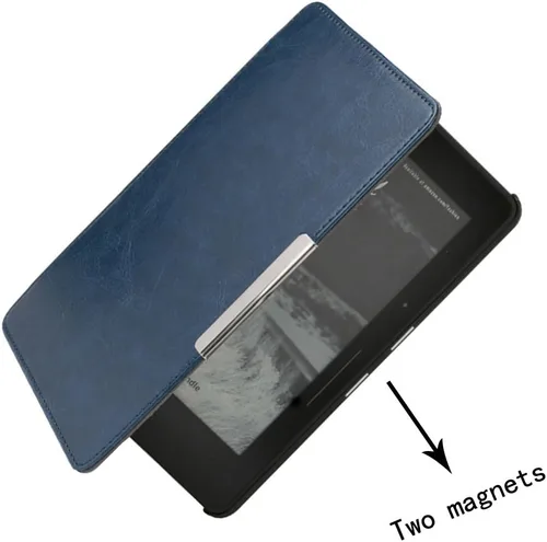 Miniatura 5 de Kindle Voyage - Funda protectora de piel para Kindle Voyage (2014), color azul oscuro