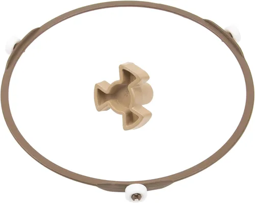 1 juego de acoplador giratorio para microondas y placa de vidrio, anillo de rueda de soporte de rueda de diámetro exterior de 7.4 pulgadas/7.402 in,