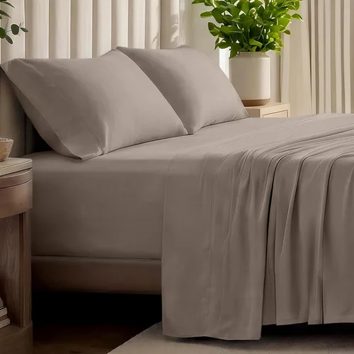 Miniatura 17 de Bare Home - Juego de sábanas de jersey 100% algodón orgánico, ultra suave, 100% algodón - Juego de sábanas y funda de almohada - Sábanas de bolsillo