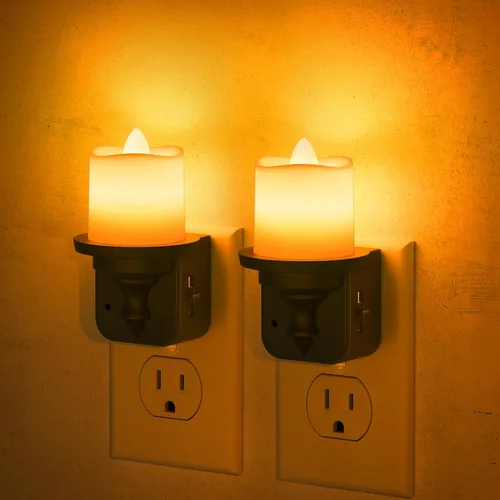 Miniatura 30 de JandCase Luces nocturnas enchufables a la pared, proyector de estrellas, luz nocturna de galaxia automática 3CCT, enchufe con sensor de luz