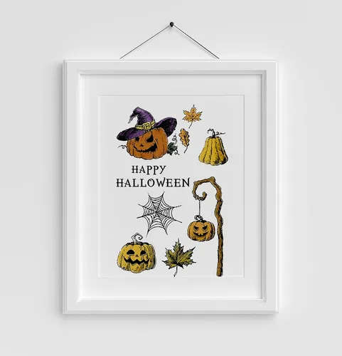 Miniatura 5 de Sello de tela de araña transparente con linterna de calabaza feliz Halloween, sellos de hojas de otoño para hacer tarjetas navideñas, decoración
