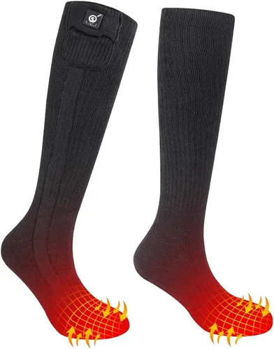 Calcetines térmicos para mujeres y hombres, calentadores de pies eléctricos recargables, calcetines de calefacción con batería recargable, pies