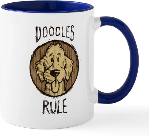 Miniatura 25 de CafePress I Love My Doodle Mugs - Taza de café de cerámica, taza de té, 11 onzas